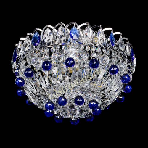 Люстра Астра Шар №3 Синяя в Сочи Гусь Хрустальный