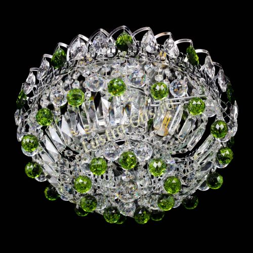 Люстра Астра Шар №3 Зеленая в Сочи Гусь Хрустальный