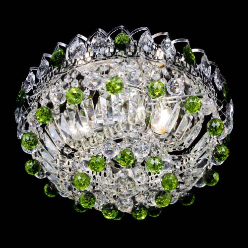 Люстра Астра Шар №3 Зеленая в Сочи Гусь Хрустальный