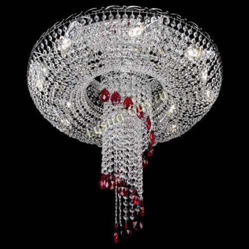 Люстра Диана №1 красная в Сочи Гусь Хрустальный