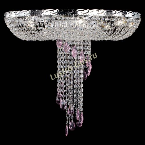 Люстра Диана №1 розовая в Сочи Гусь Хрустальный