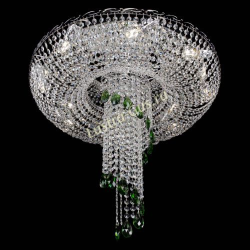 Люстра Диана №1 зеленая в Сочи Гусь Хрустальный