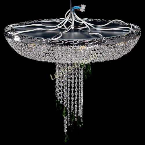 Люстра Диана №1 зеленая в Сочи Гусь Хрустальный