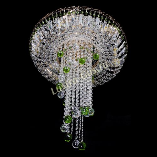 Люстра Диана №6 Шар 30 зеленая в Сочи Гусь Хрустальный