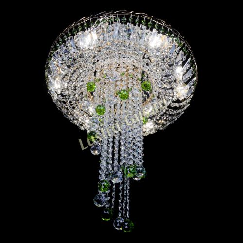 Люстра Диана №6 Шар 30 зеленая в Сочи Гусь Хрустальный