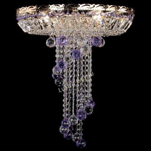 Люстра Диана №6 Шар 40 фиолетовая в Сочи Гусь Хрустальный