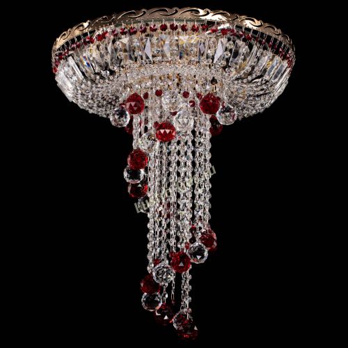 Люстра Диана №6 Шар 40 красная в Сочи Гусь Хрустальный