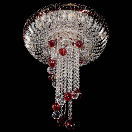 Люстра Диана №6 Шар 40 красная в Сочи Гусь Хрустальный