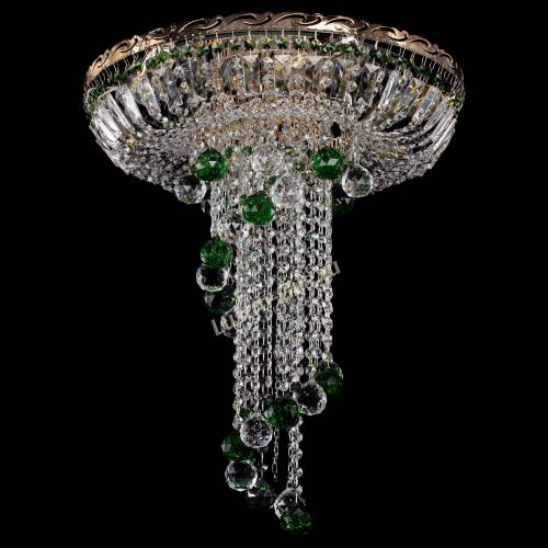 Люстра Диана №6 Шар 40 зеленая в Сочи Гусь Хрустальный