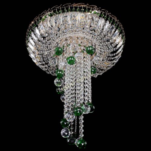 Люстра Диана №6 Шар 40 зеленая в Сочи Гусь Хрустальный
