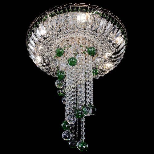 Люстра Диана №6 Шар 40 зеленая в Сочи Гусь Хрустальный