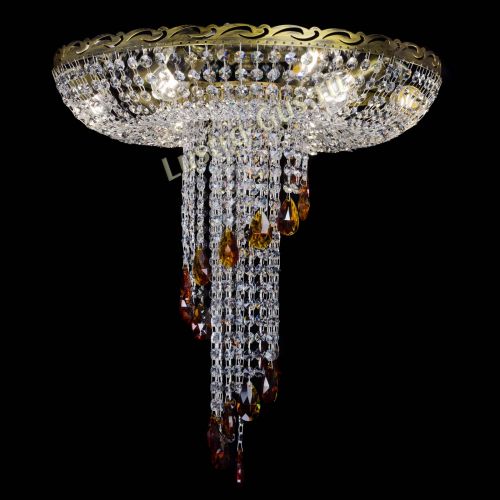 Люстра Диана №6 журавлик чайная под бронзу  в Сочи Гусь Хрустальный