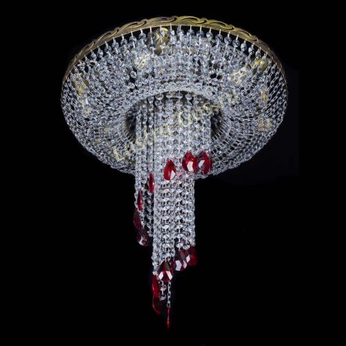 Люстра Диана №6 журавлик красная под бронзу в Сочи Гусь Хрустальный