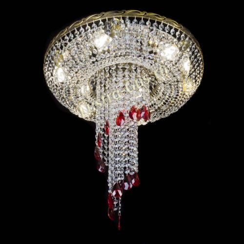 Люстра Диана №6 журавлик красная под бронзу в Сочи Гусь Хрустальный