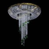 Люстра Диана №6 журавлик зеленая под бронзу  в Сочи