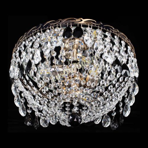 Люстра Диана журавлик черная в Сочи Гусь Хрустальный