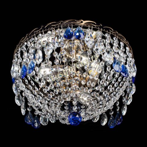 Люстра Диана журавлик синяя в Сочи Гусь Хрустальный