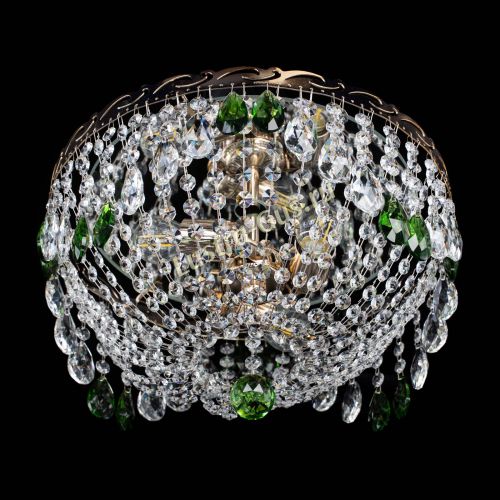 Люстра Диана журавлик зеленая в Сочи Гусь Хрустальный