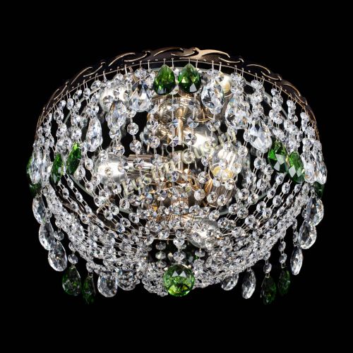 Люстра Диана журавлик зеленая в Сочи Гусь Хрустальный