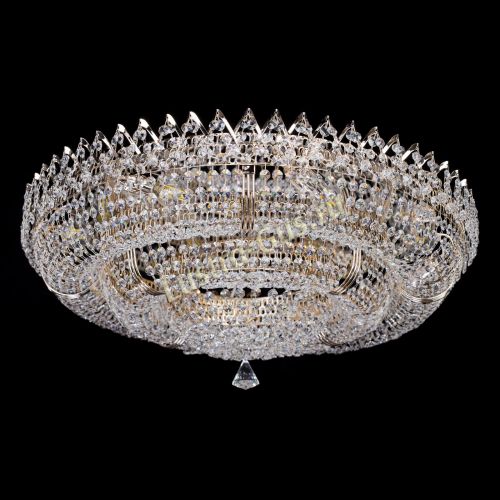 Люстра Двойное Кольцо Корона 700 мм в Сочи Гусь Хрустальный