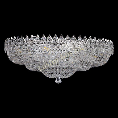 Люстра Двойное Кольцо Корона 700 мм в Сочи Гусь Хрустальный