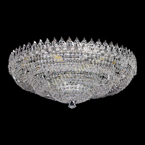 Люстра Двойное Кольцо Корона 700 мм в Сочи Гусь Хрустальный