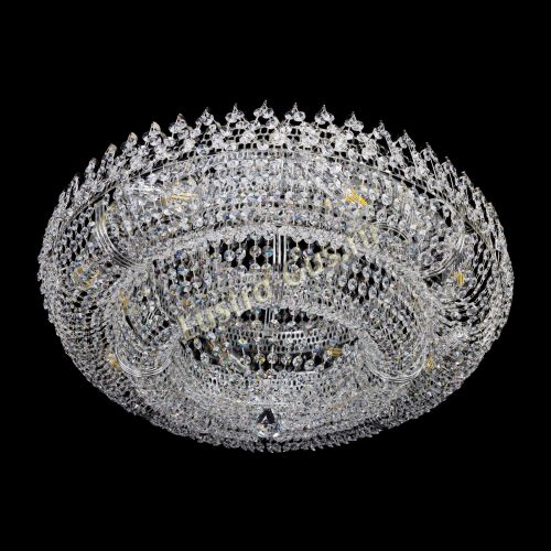 Люстра Двойное Кольцо Корона 700 мм в Сочи Гусь Хрустальный