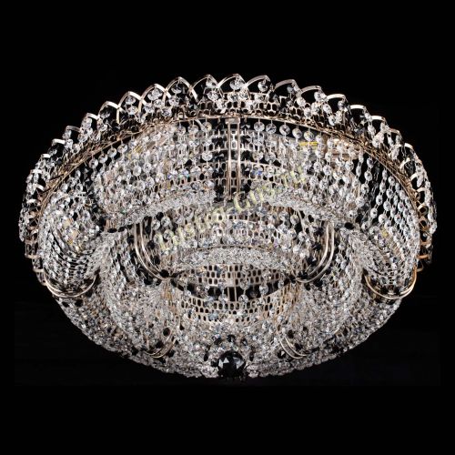 Люстра Двойное Кольцо Классика №6 черная в Сочи Гусь Хрустальный