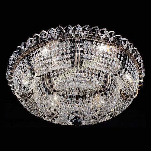 Люстра Двойное Кольцо Классика №6 черная в Сочи Гусь Хрустальный