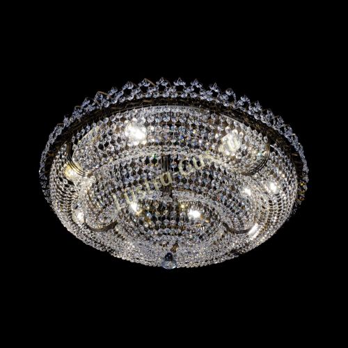 Люстра Двойное Кольцо Классика под бронзу в Сочи Гусь Хрустальный