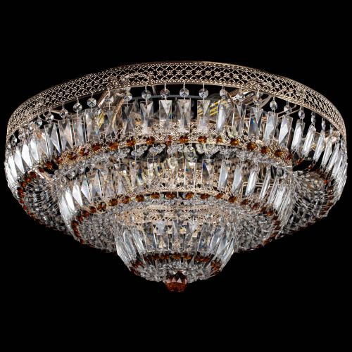 Люстра Двойное Кольцо Венеция чайная в Сочи Гусь Хрустальный