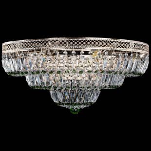 Люстра потолочная Двойное Кольцо Венеция зеленая