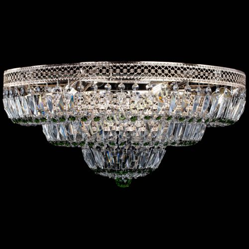 Люстра Двойное Кольцо Венеция зеленая в Сочи Гусь Хрустальный