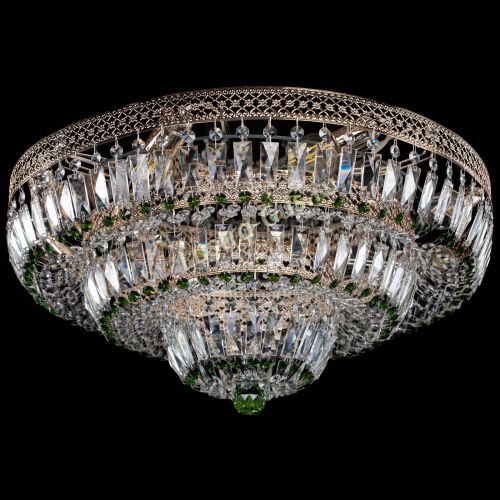 Люстра Двойное Кольцо Венеция зеленая в Сочи Гусь Хрустальный