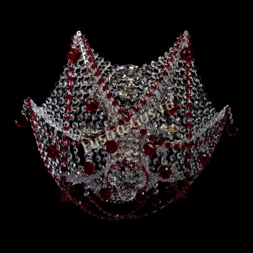 Люстра Элина №2 красная в Сочи Гусь Хрустальный