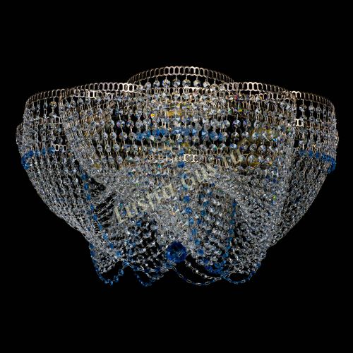 Люстра Есения голубая в Сочи Гусь Хрустальный