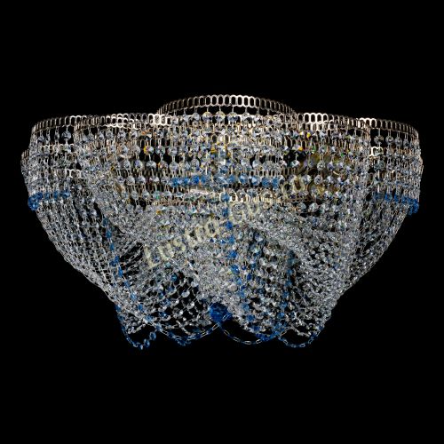 Люстра Есения голубая в Сочи Гусь Хрустальный