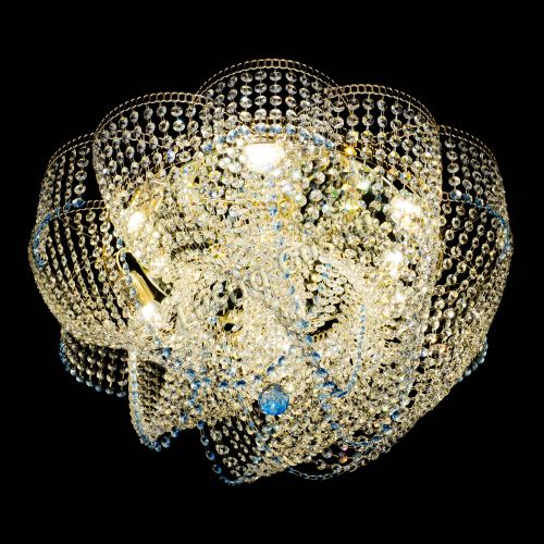 Люстра Есения голубая в Сочи Гусь Хрустальный