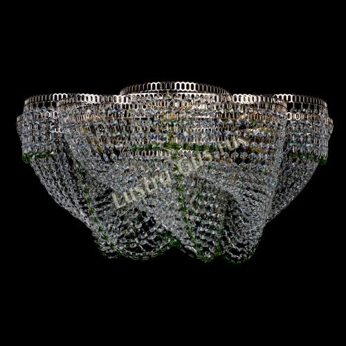 Люстра Есения зеленая в Сочи Гусь Хрустальный