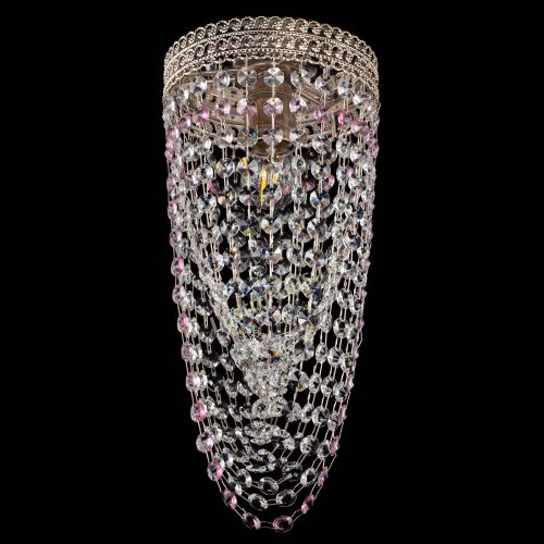 Люстра Флоренция №1 Водоворот розовая в Сочи Гусь Хрустальный