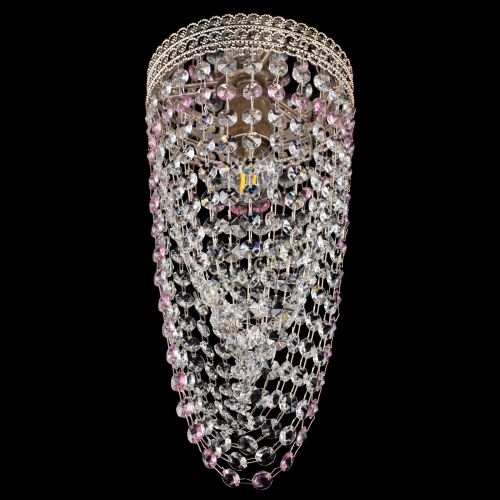 Люстра Флоренция №1 Водоворот розовая в Сочи Гусь Хрустальный