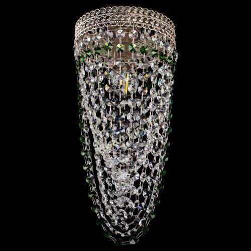 Люстра Флоренция №1 Водоворот зеленая в Сочи Гусь Хрустальный