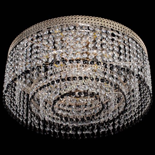 Люстра Флоренция капель оптикон черная в Сочи Гусь Хрустальный