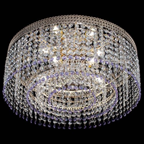 Люстра Флоренция капель оптикон фиолетовая в Сочи Гусь Хрустальный