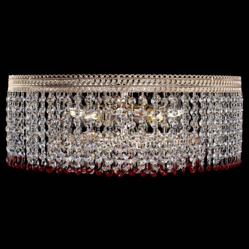 Люстра Флоренция капель оптикон красная в Сочи Гусь Хрустальный