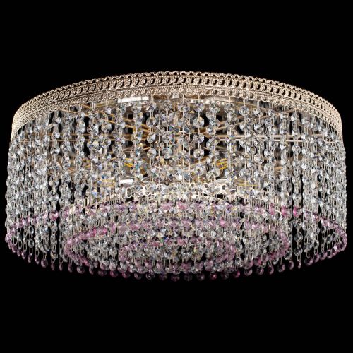 Люстра Флоренция капель оптикон розовая в Сочи Гусь Хрустальный