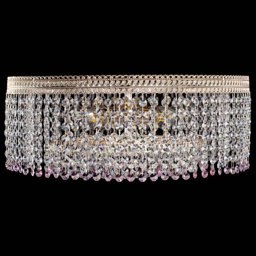 Люстра Флоренция капель оптикон розовая в Сочи Гусь Хрустальный