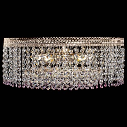 Люстра Флоренция капель оптикон розовая в Сочи Гусь Хрустальный