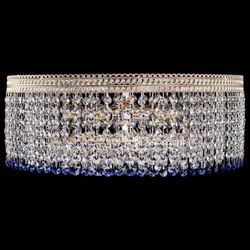 Люстра Флоренция капель оптикон синяя в Сочи Гусь Хрустальный