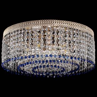 Люстра потолочная Флоренция капель оптикон синяя